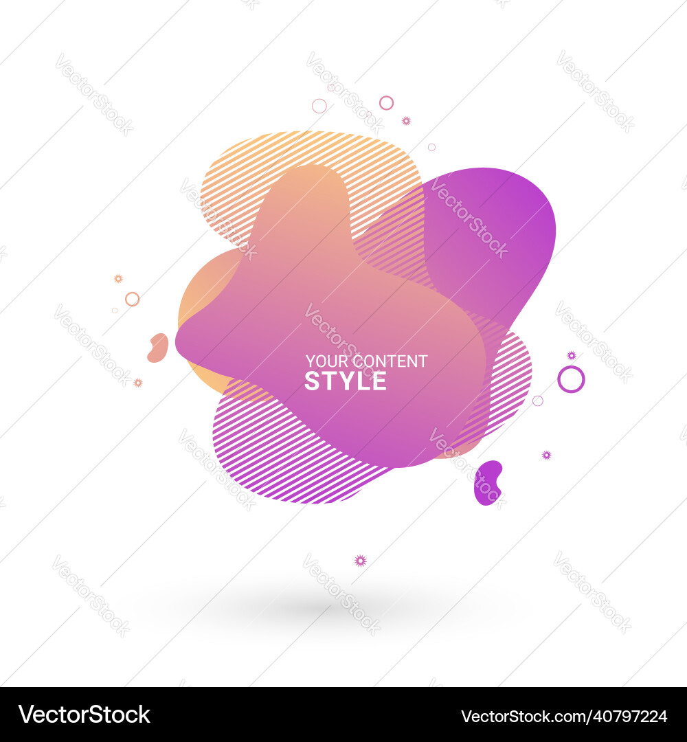 Gradient purple infographic abstract objects Gradient purple infographic abstract objects Vector Image