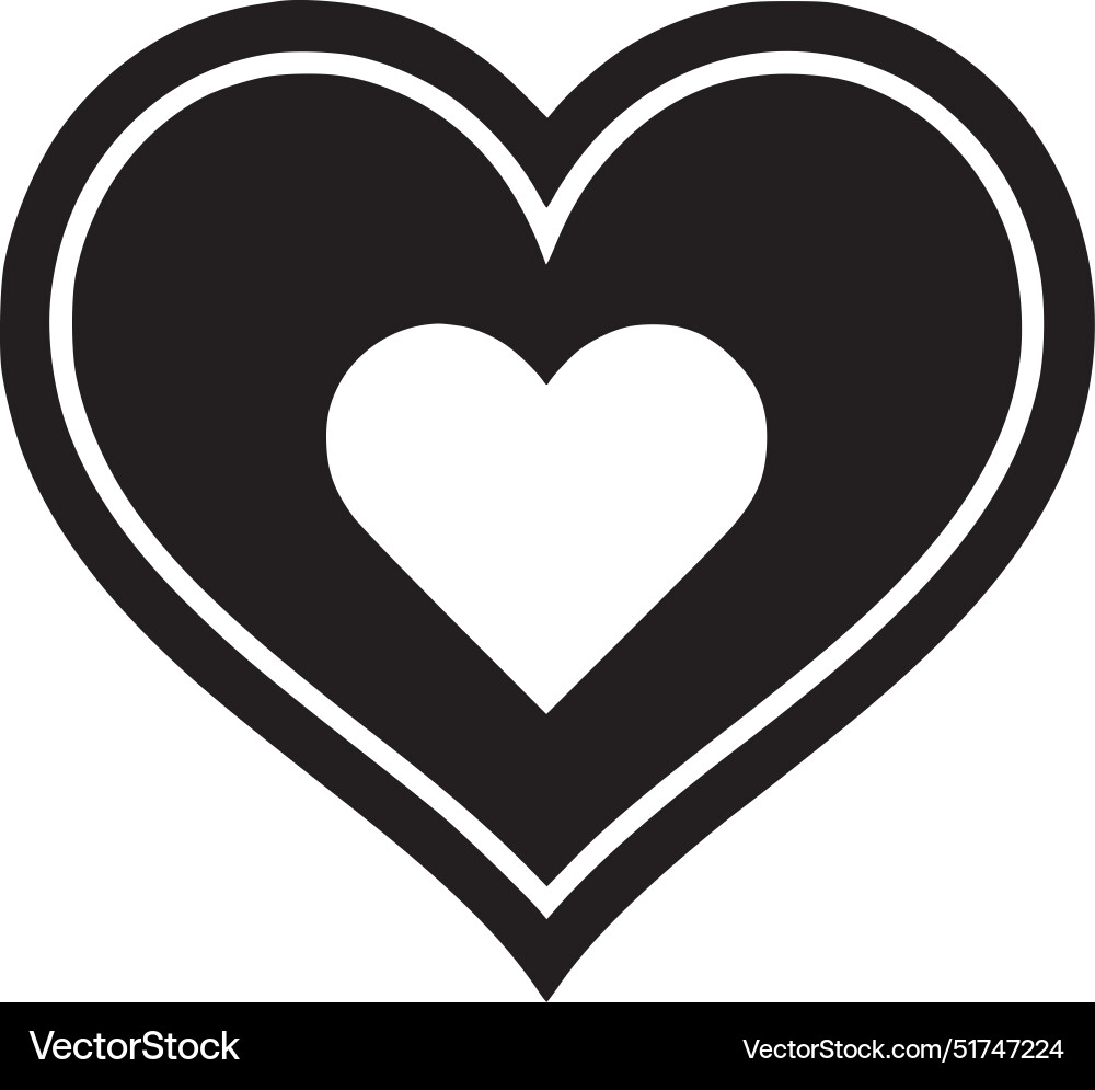 Heart - high quality logo ideal for t-shirt Vector Image