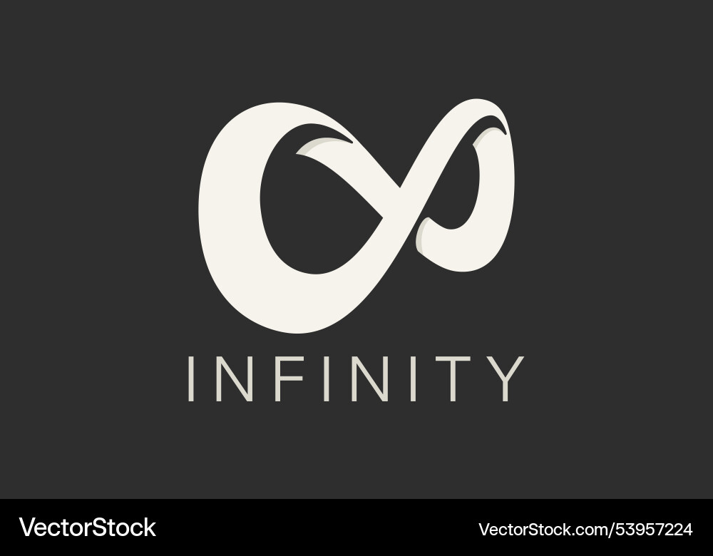 Infinite Loop Symbol Logo Vector Image