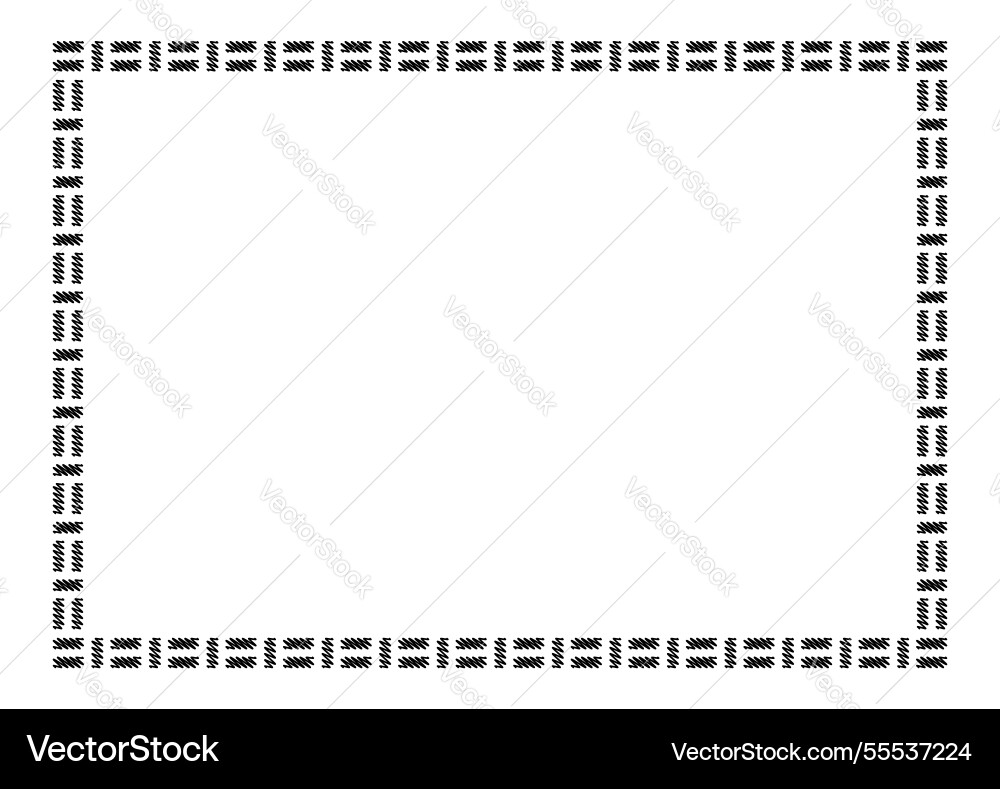 Rectangle a4 frame border graphic simple Vector Image