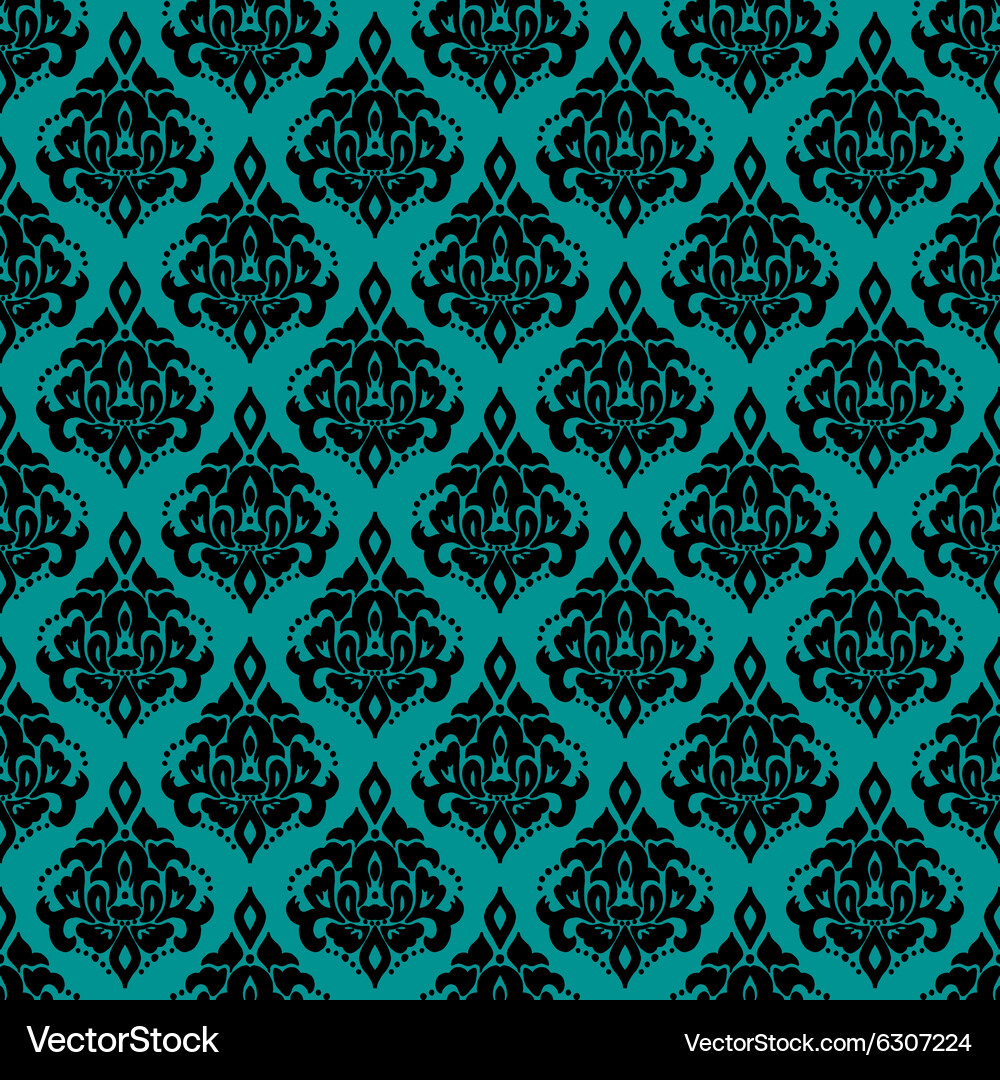 Seamless with vintage floral pattern Vector Image