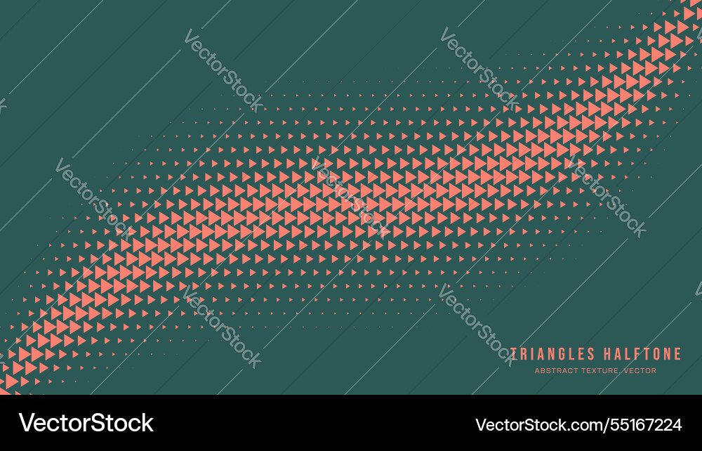Triangular Halftone Pattern vector image