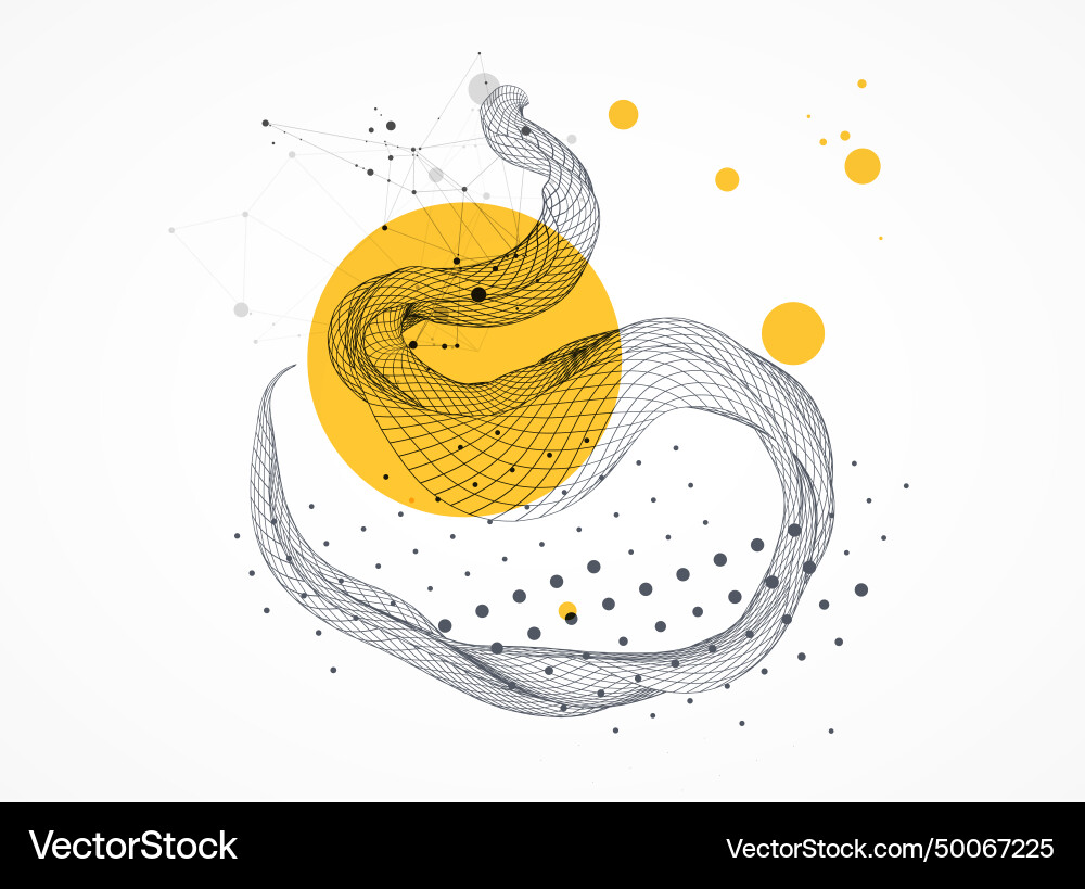 Abstract wave is made in a frame style template Abstract wave is made in a frame style template vector image