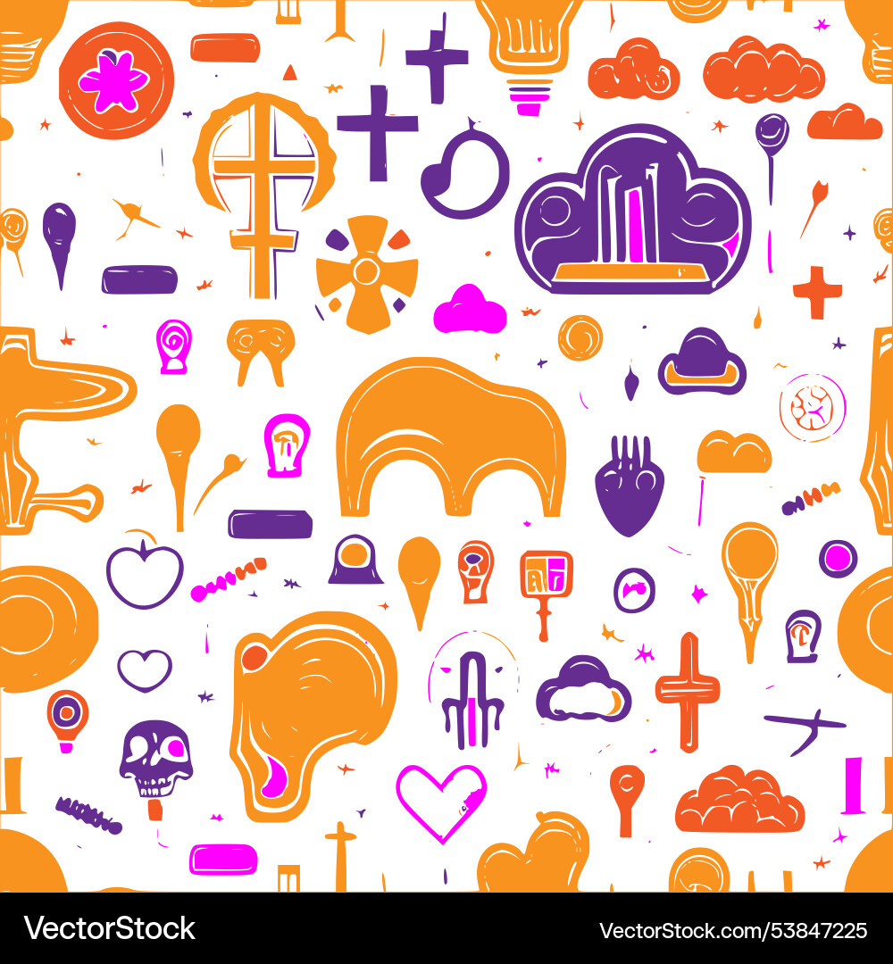 Graveyard abstract pattern seamless Graveyard abstract pattern seamless Vector Image