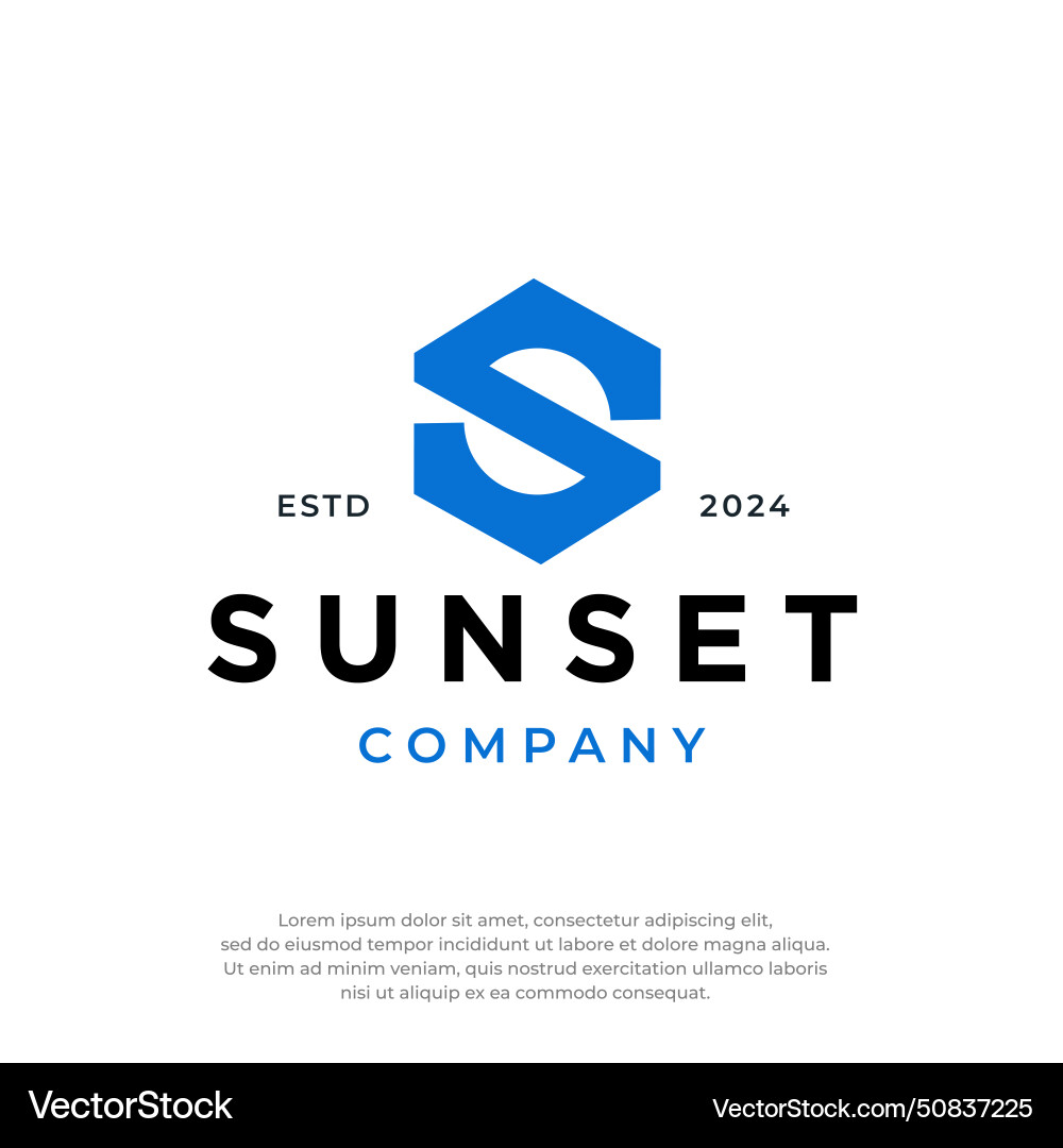 Initial letter s logo template Royalty Free Vector Image