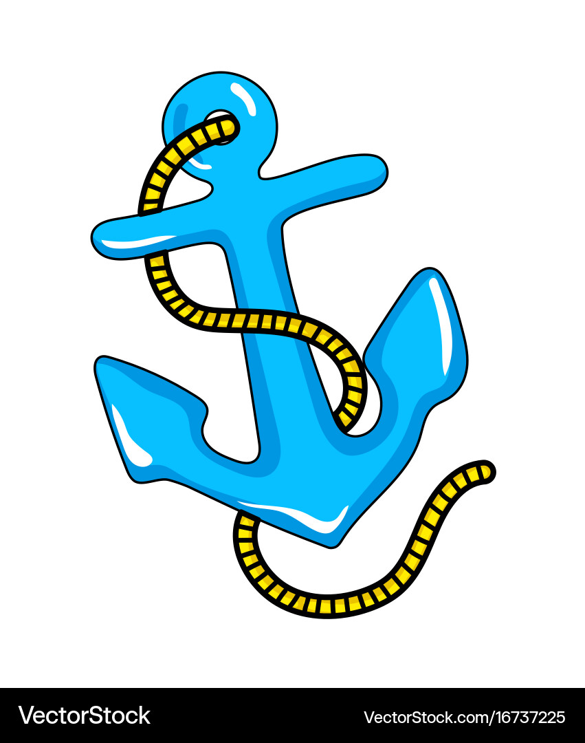 Pirate Anchor Icon Vector Image
