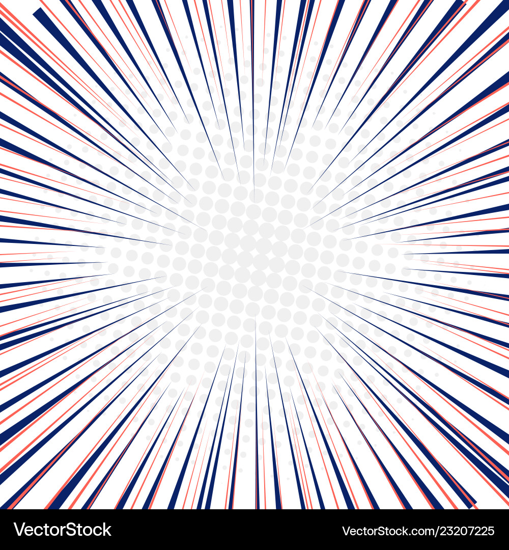Radial Speed Lines - Fast Motion vector image
