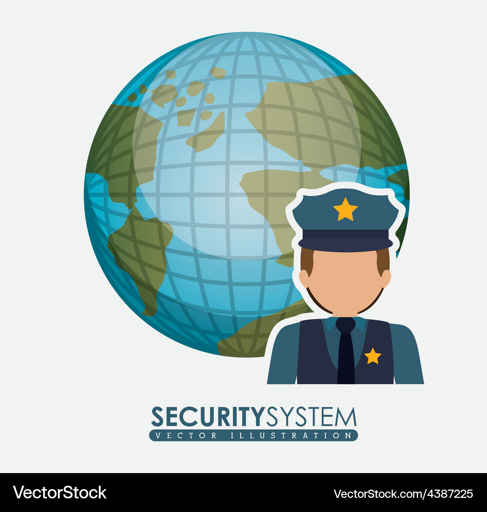 Security system design Vector Image