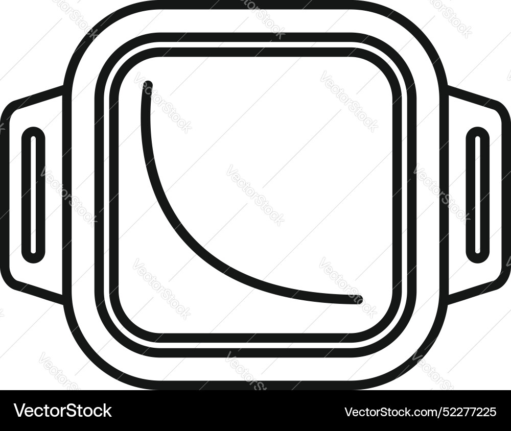 Smart watch showing decreasing graph icon thin Smart watch showing decreasing graph icon thin vector image