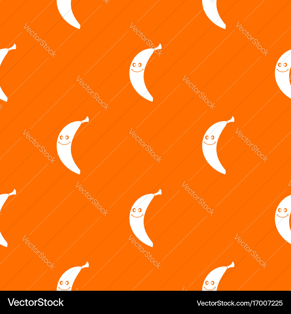 Smiling banana pattern seamless Vector Image