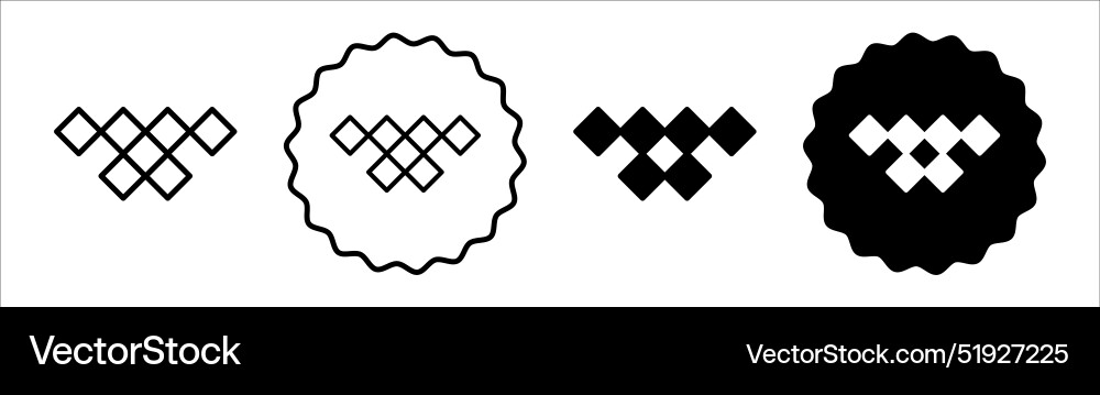 Tidal icon symbol set collection simple Tidal icon symbol set collection simple vector image