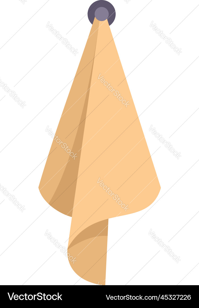 Tissue icon flat towel napkin vector image