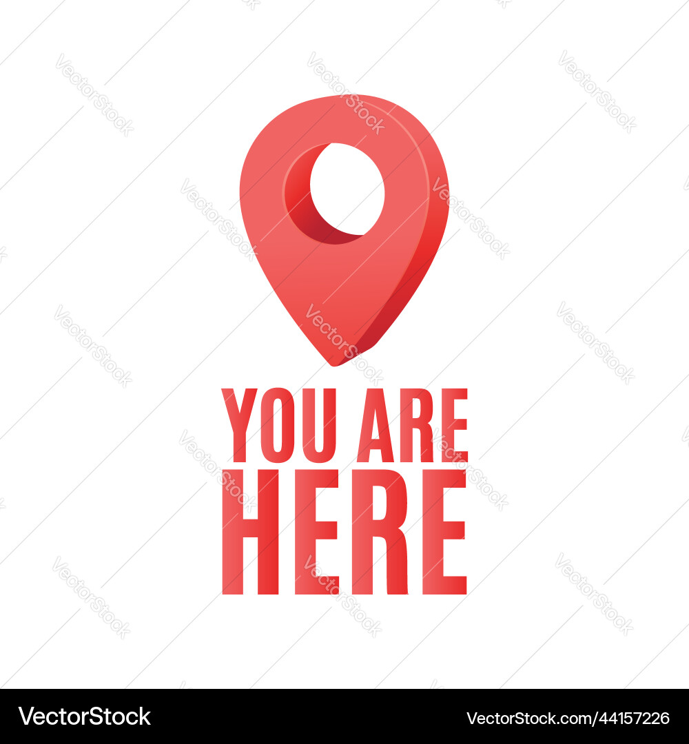 You are here map icon navigation mark arrow You are here map icon navigation mark arrow vector image