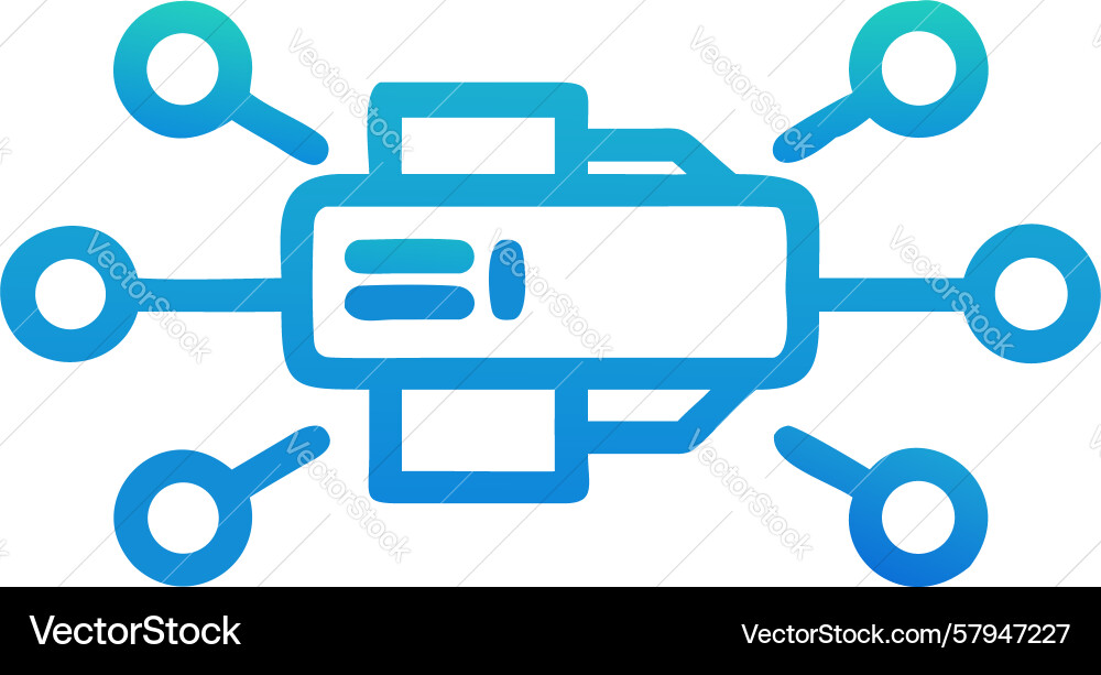 Distributed Network Flow Vector Image