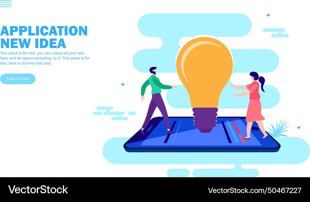 New app application idea Vector Image