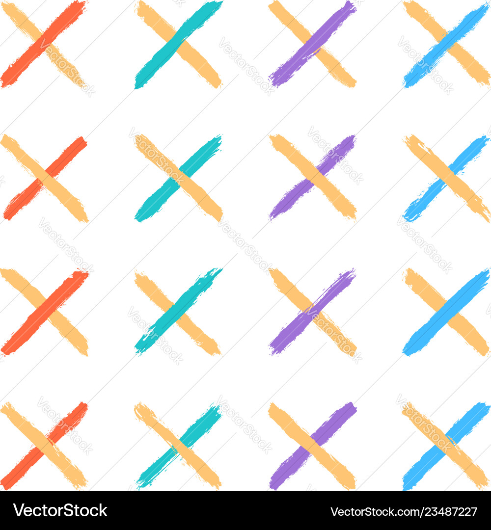 Seamless pattern created using brush strokes Seamless pattern created using brush strokes vector image