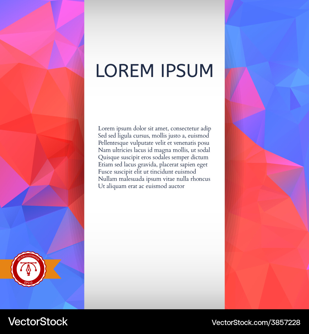 Abstract colorful triangles background vector image