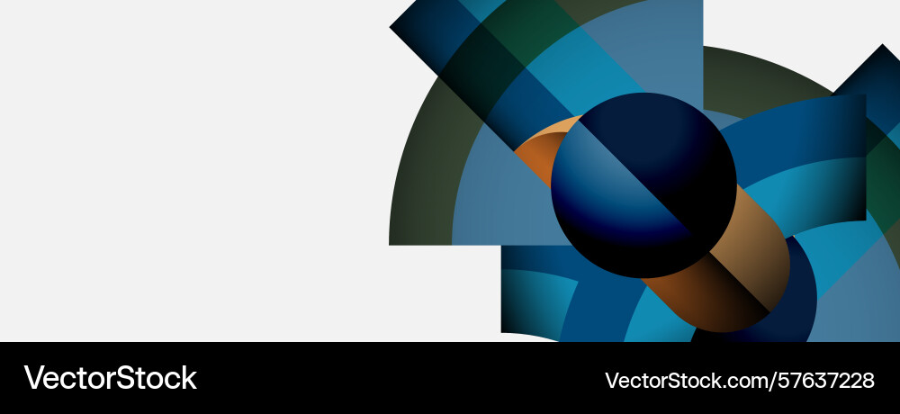 Abstract shapes overlap creating dynamic Abstract shapes overlap creating dynamic Vector Image