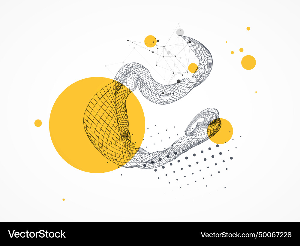 Abstract wave is made in a frame style template Abstract wave is made in a frame style template vector image