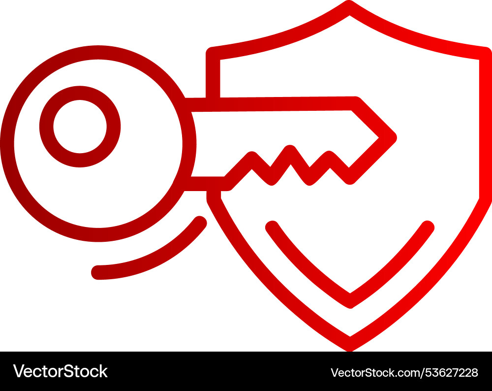 Access line gradient icon Vector Image