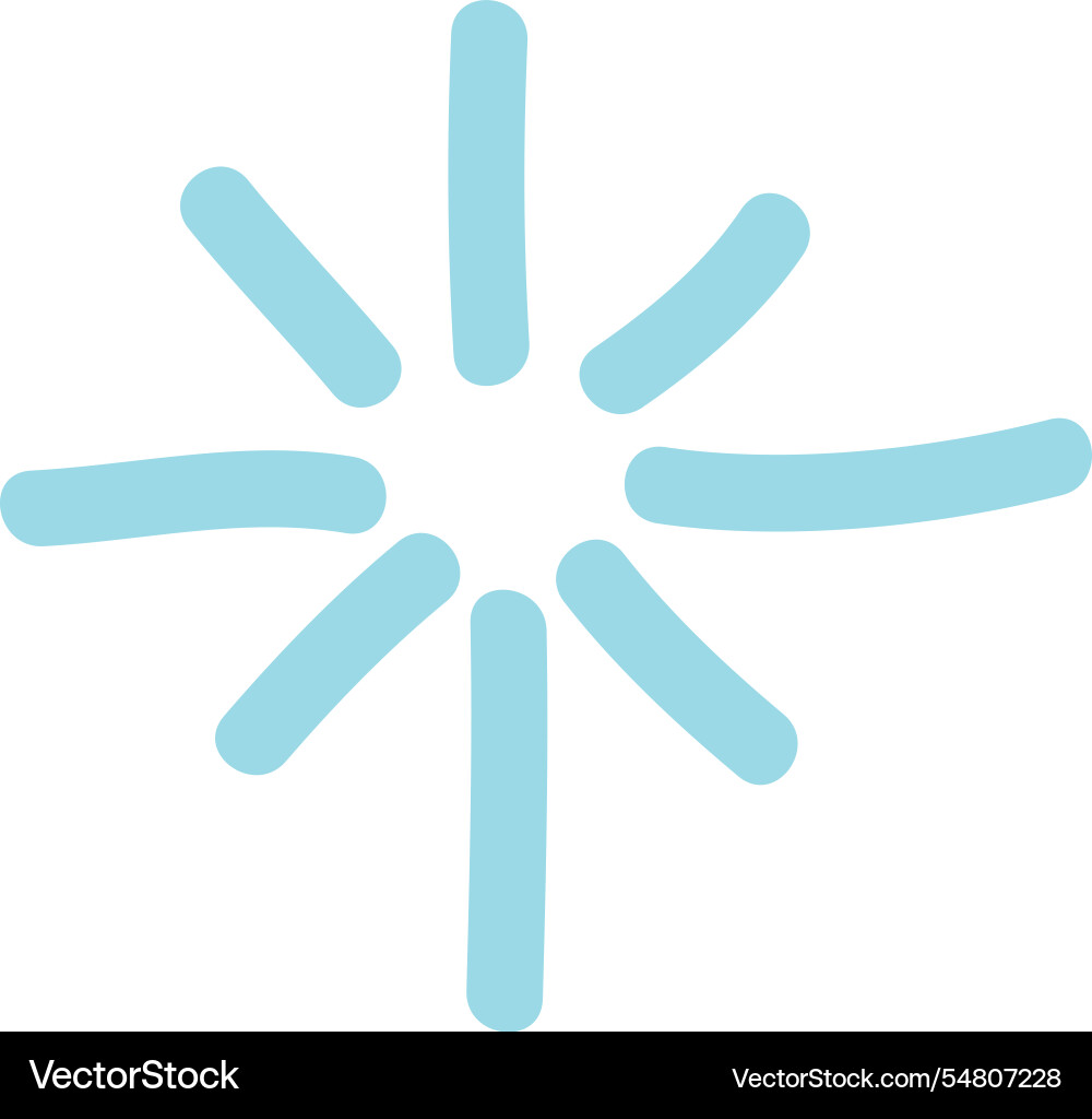 Doodle lined star Royalty Free Vector Image - VectorStock