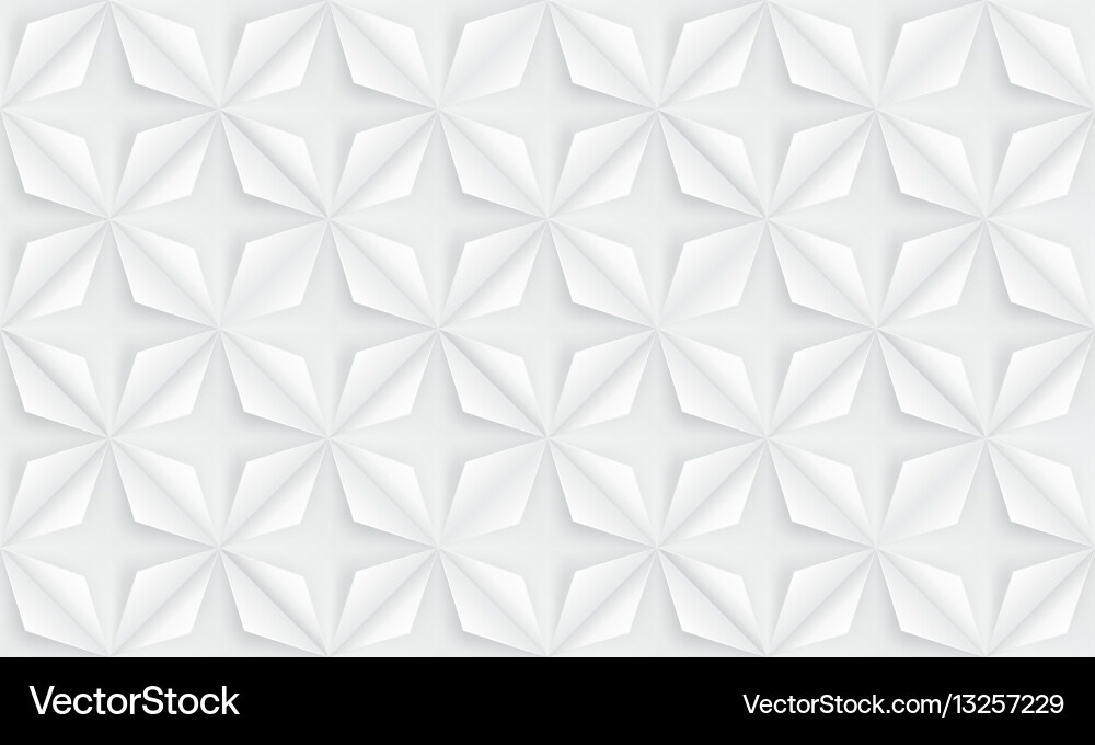 Abstract Geometric White Pattern Vector Image