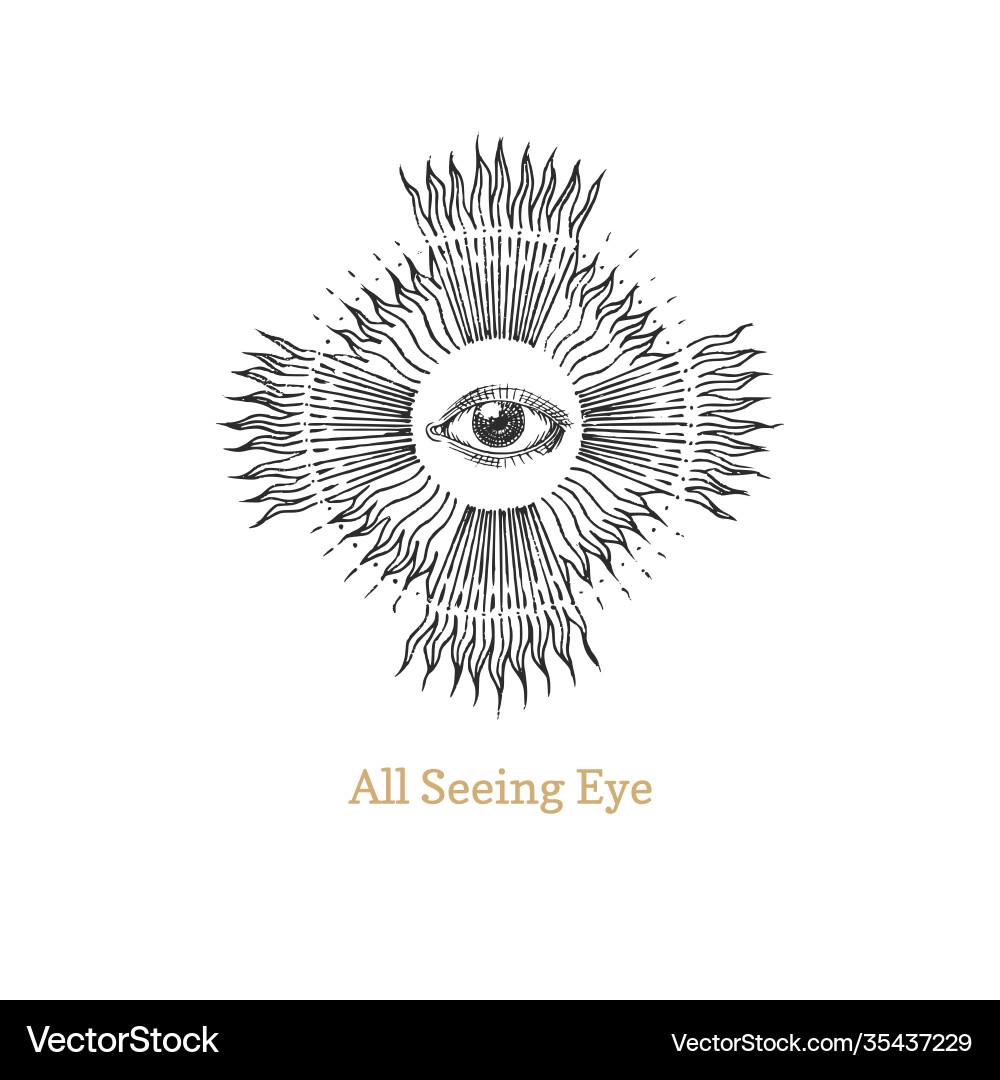 All seeing eye providence image All seeing eye providence image vector image