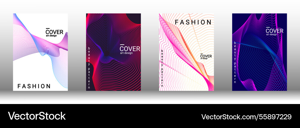 Creative abstract design with smooth gradient vector image
