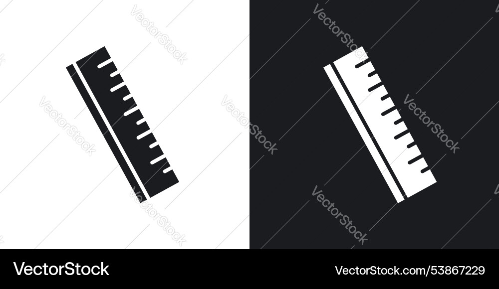 Ruler icon set Vector Image