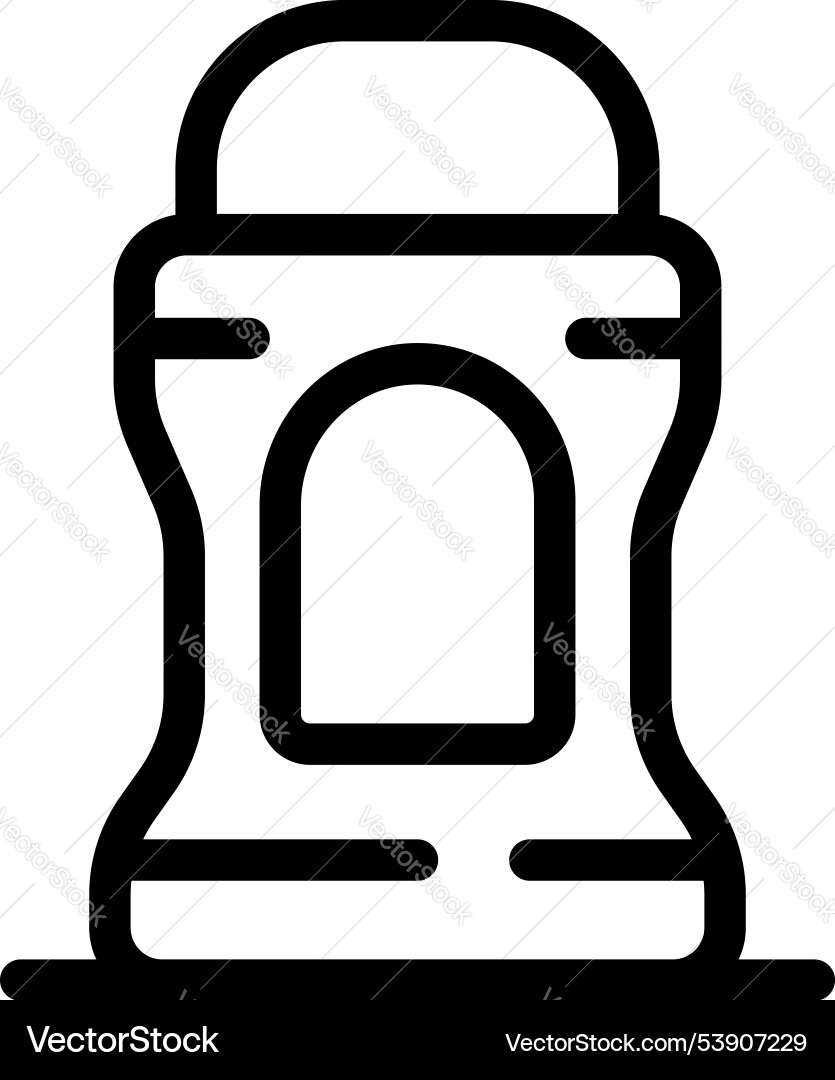 Stick deodorant container with round cap standing Vector Image