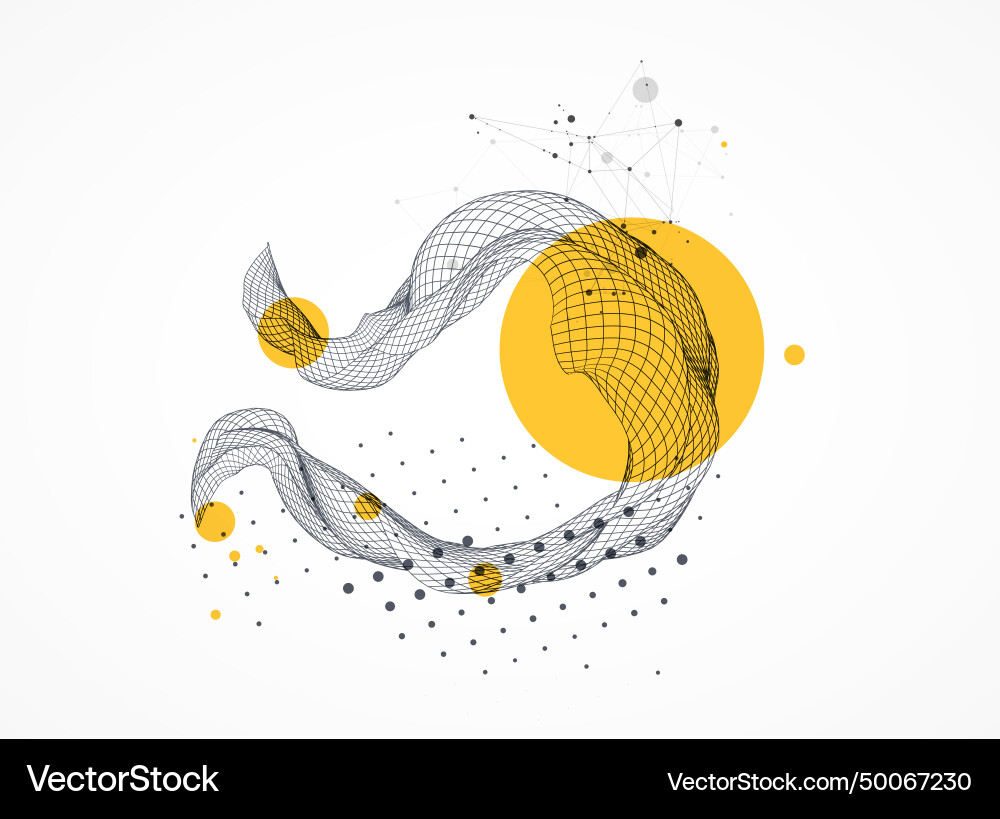 Abstract wave is made in a frame style template Abstract wave is made in a frame style template vector image