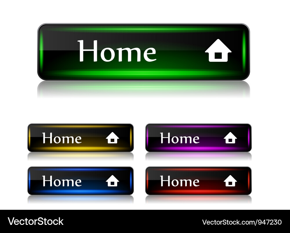 Buttons for web Vector Image