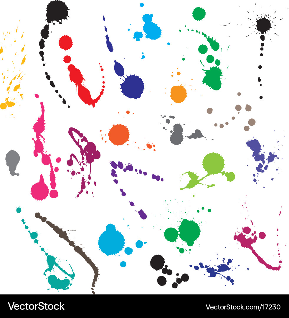 Dark Ink Splatter Royalty Free Vector Image - VectorStock