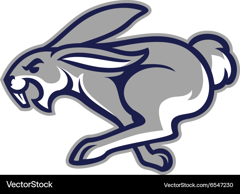 Rabbit mascot Royalty Free Vector Image - VectorStock