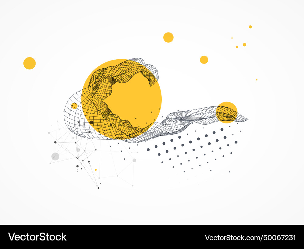 Abstract wave is made in a frame style template Abstract wave is made in a frame style template vector image