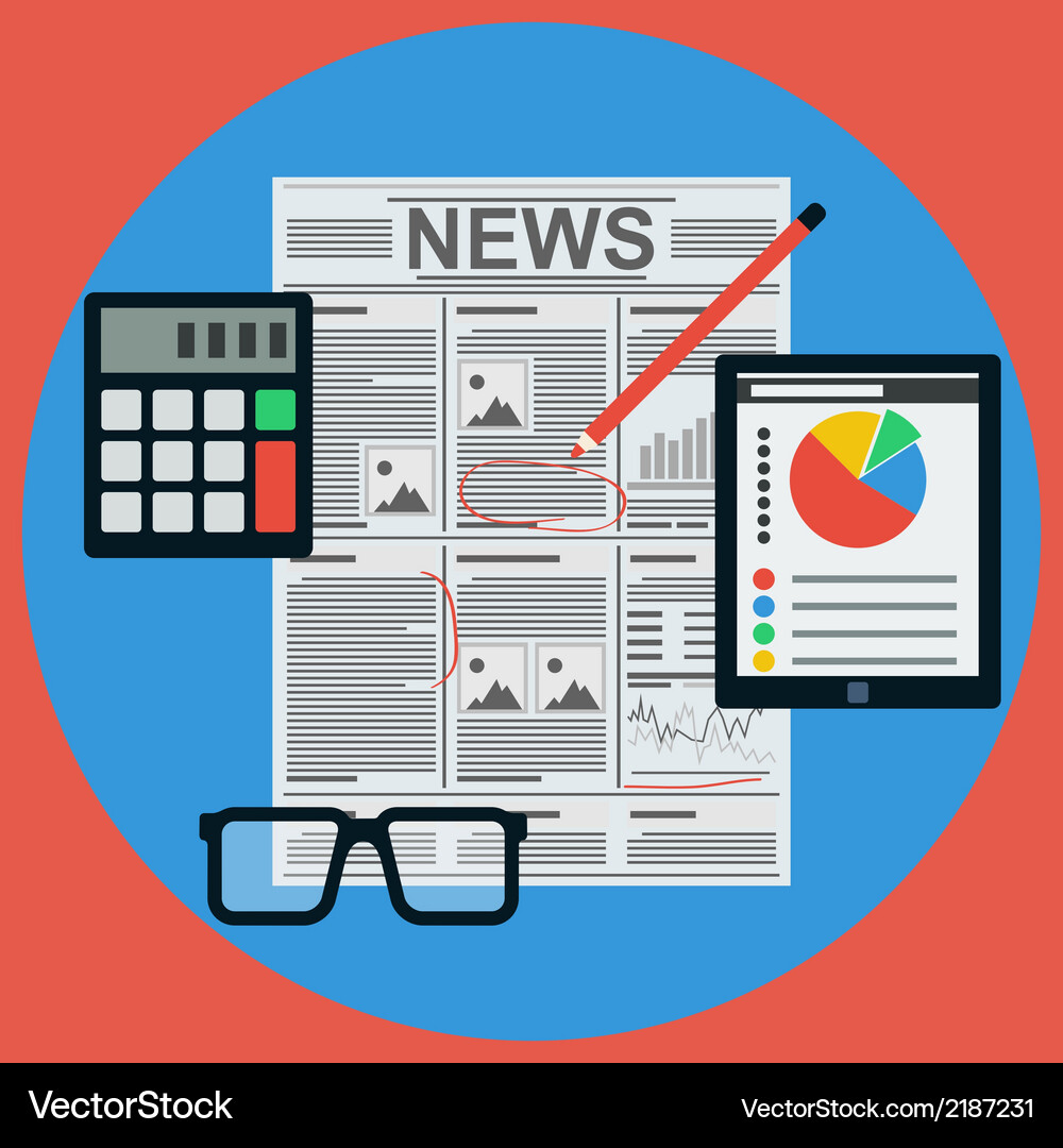 Business news Vector Image