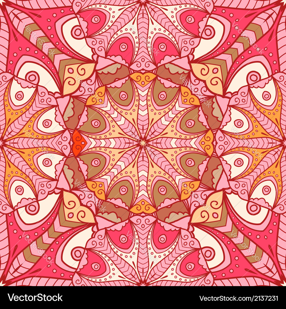 Intricate Circle Pattern vector image