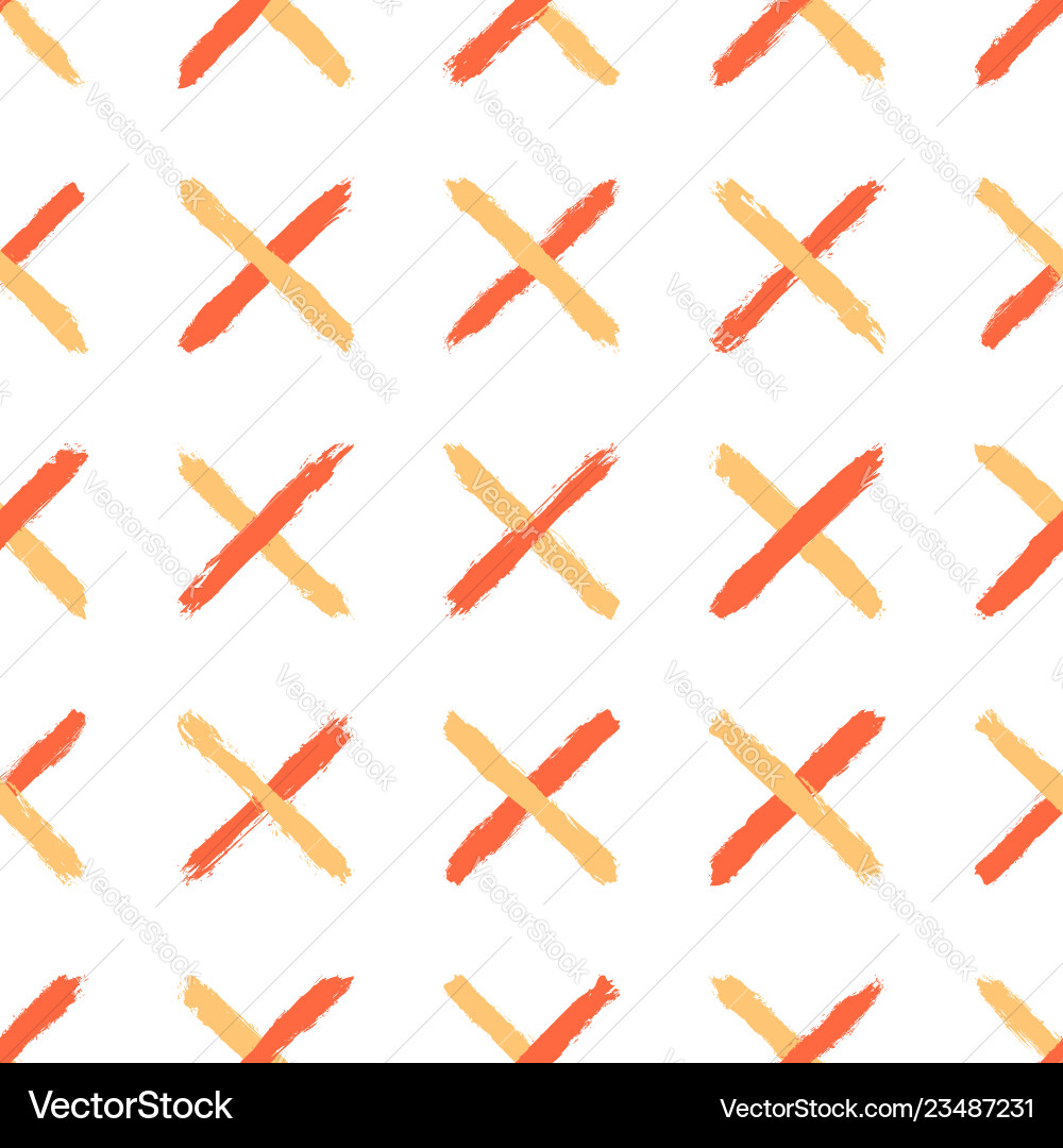 Seamless pattern created using brush strokes Seamless pattern created using brush strokes vector image