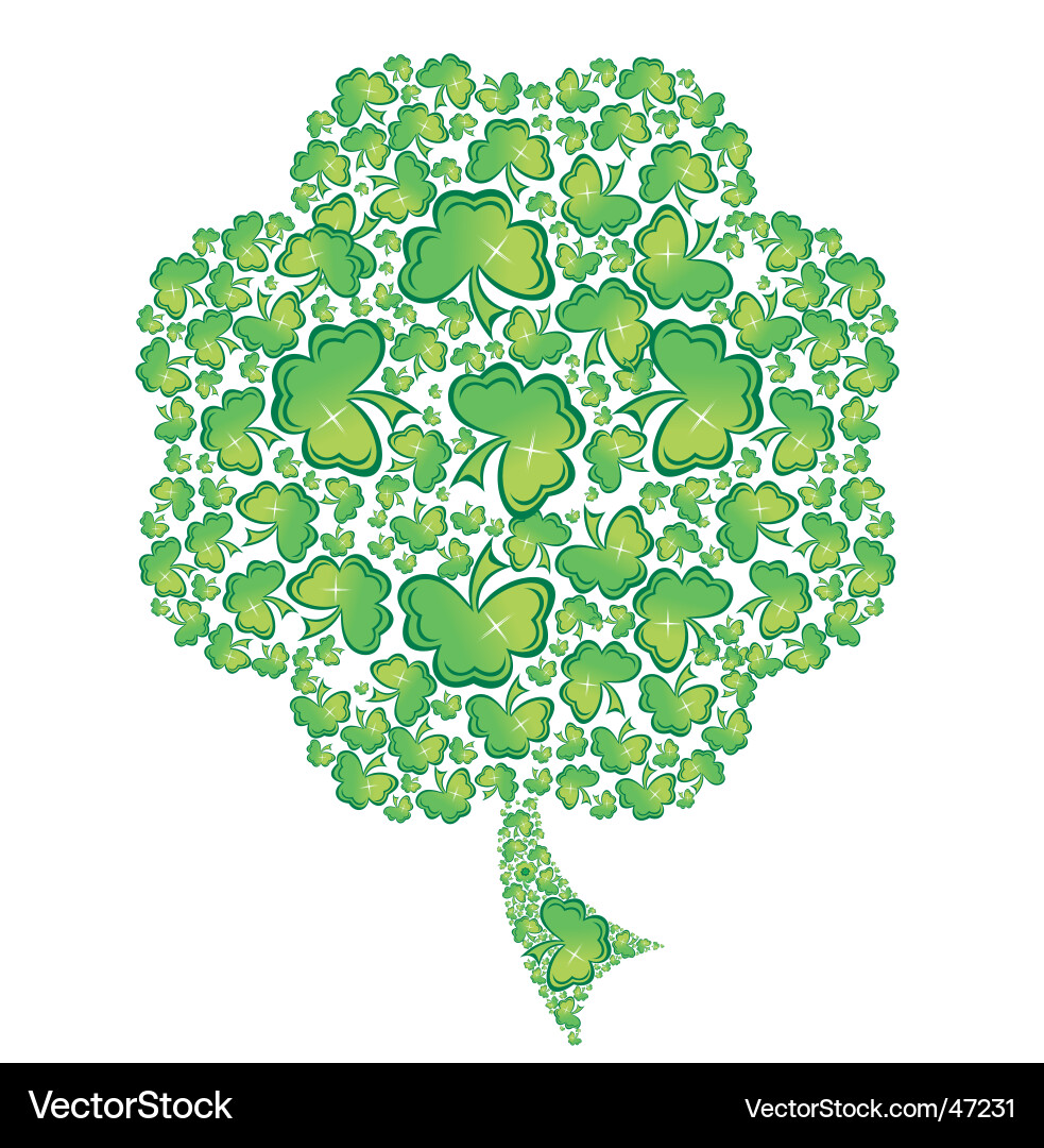 Shamrock Pattern Vector Image