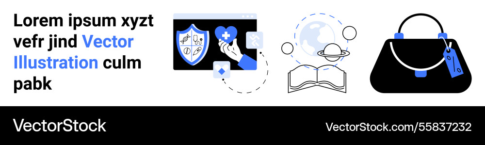 Digital security knowledge sharing and style Digital security knowledge sharing and style vector image