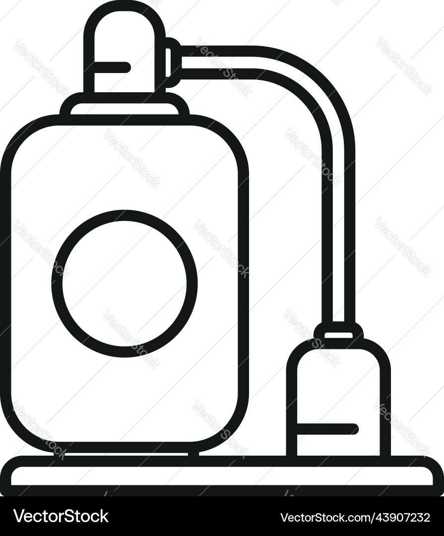 Pool pump icon outline water equipment Royalty Free Vector