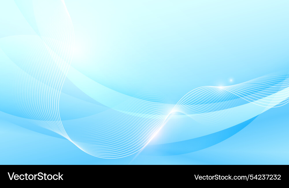 Smooth curvy dynamic lines backdrop for business vector image