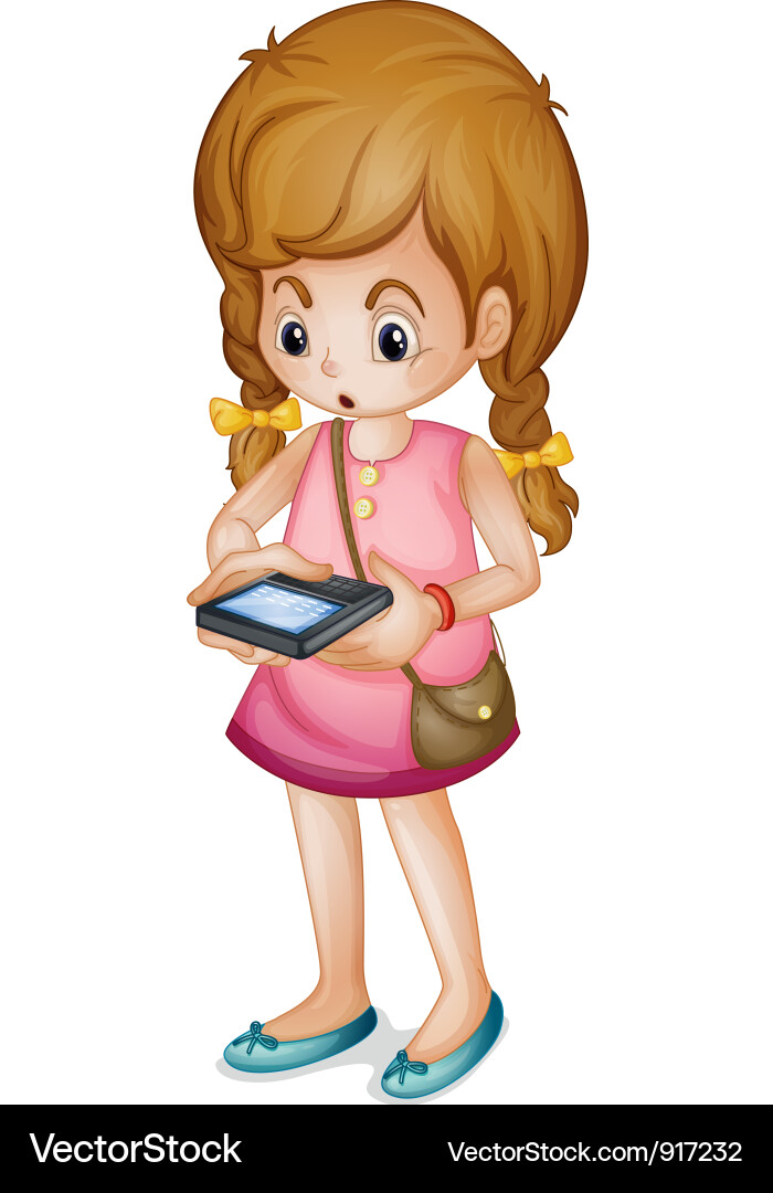Using phone Vector Image
