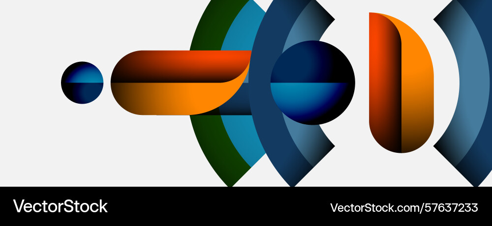 Abstract geometric shapes overlap creating Abstract geometric shapes overlap creating vector image