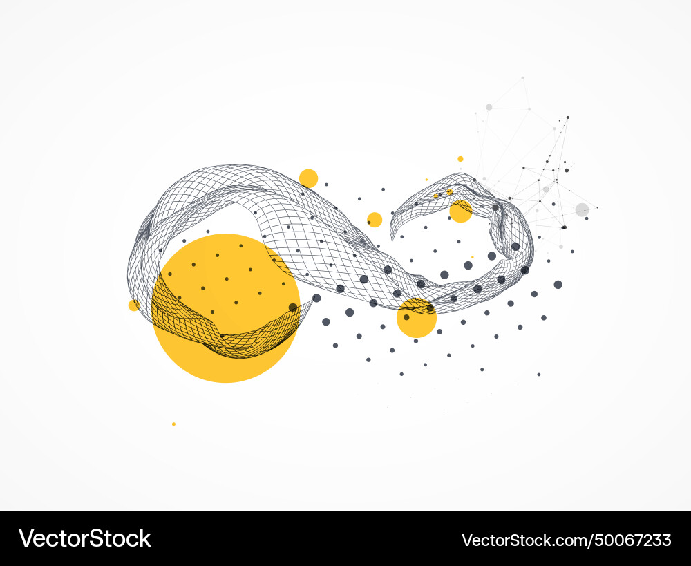 Abstract wave is made in a frame style template Abstract wave is made in a frame style template vector image