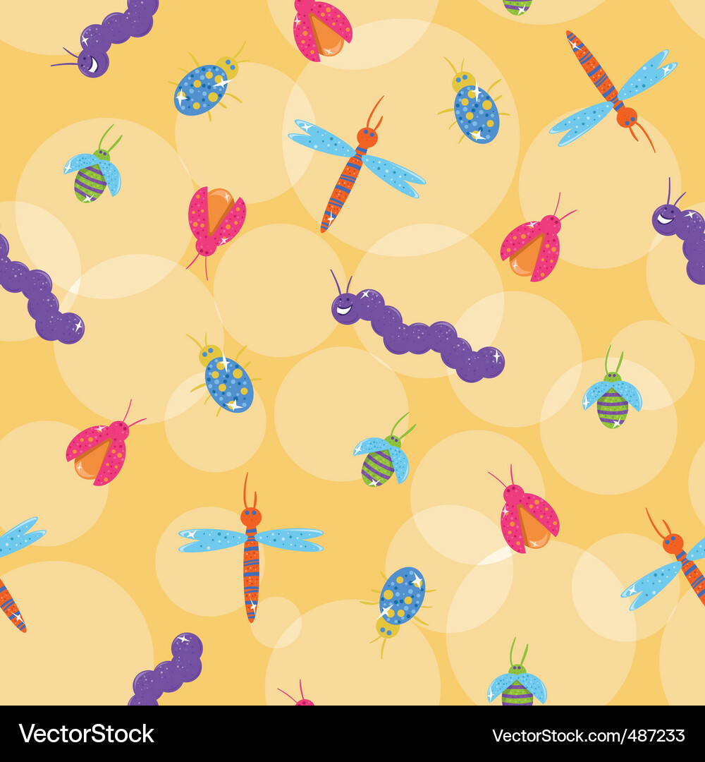 Bugs background Vector Image