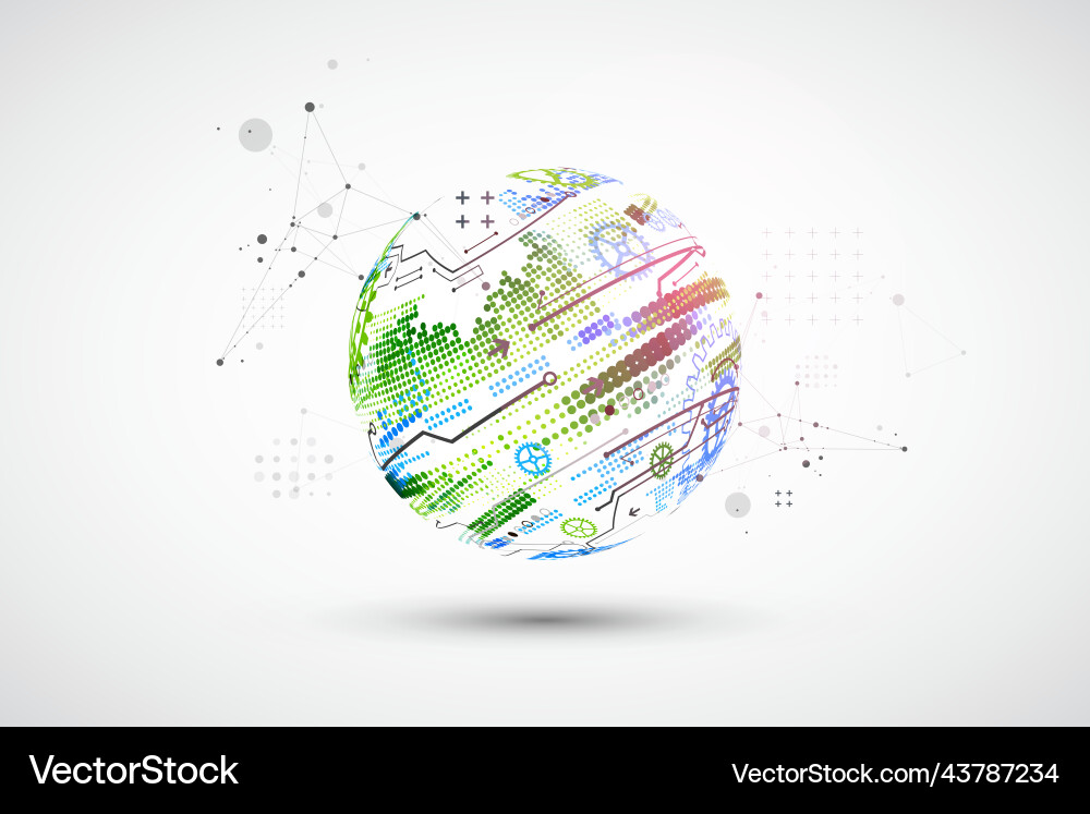 Abstract color background on a technological Abstract color background on a technological vector image