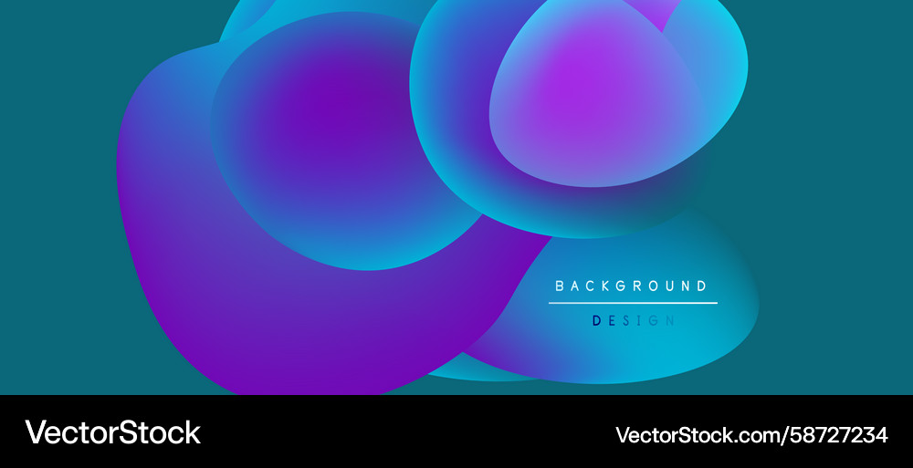 Abstract fluid shapes overlap creating vibrant Abstract fluid shapes overlap creating vibrant Vector Image