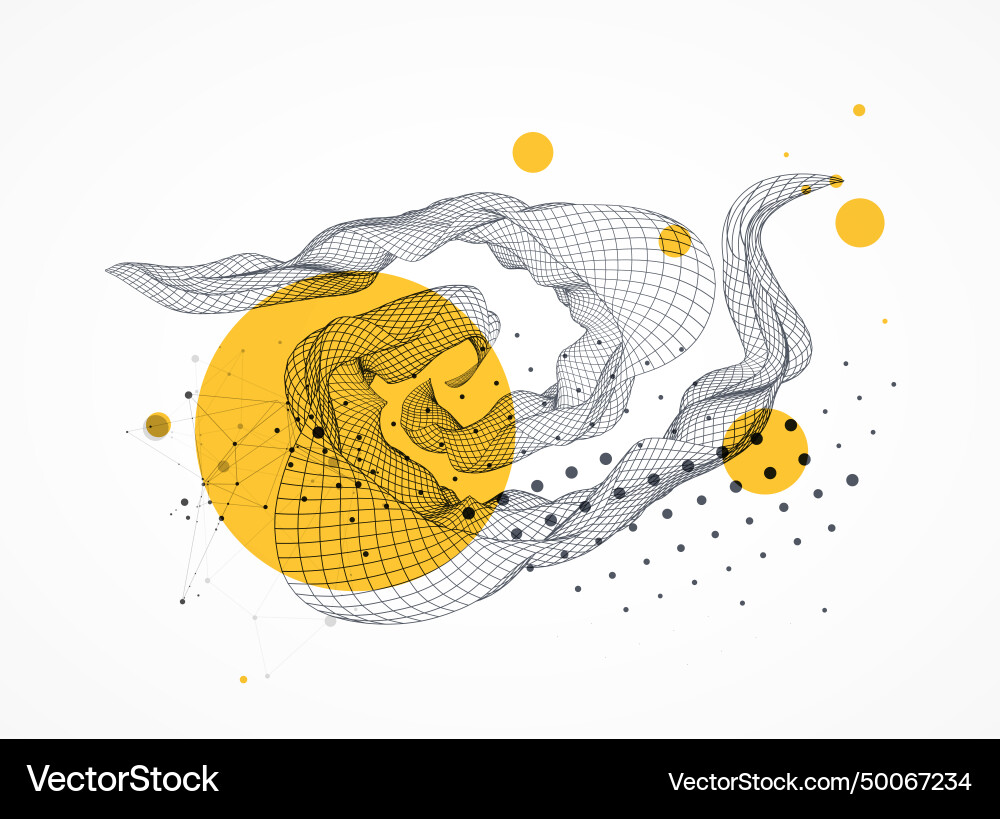 Abstract wave is made in a frame style template Abstract wave is made in a frame style template vector image