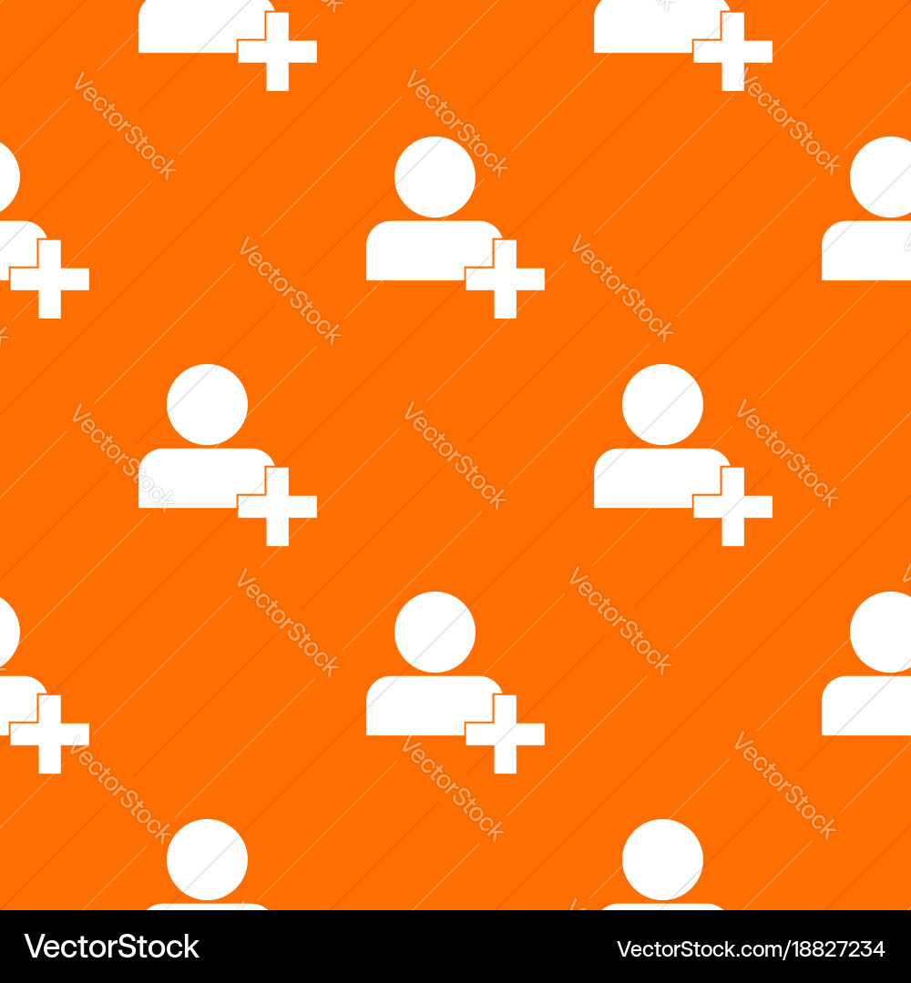 Add new user account pattern seamless Vector Image